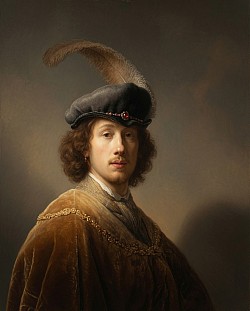 Self portrait with Festhered Beret (…
