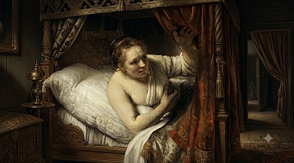 Woman in Bed (1645)